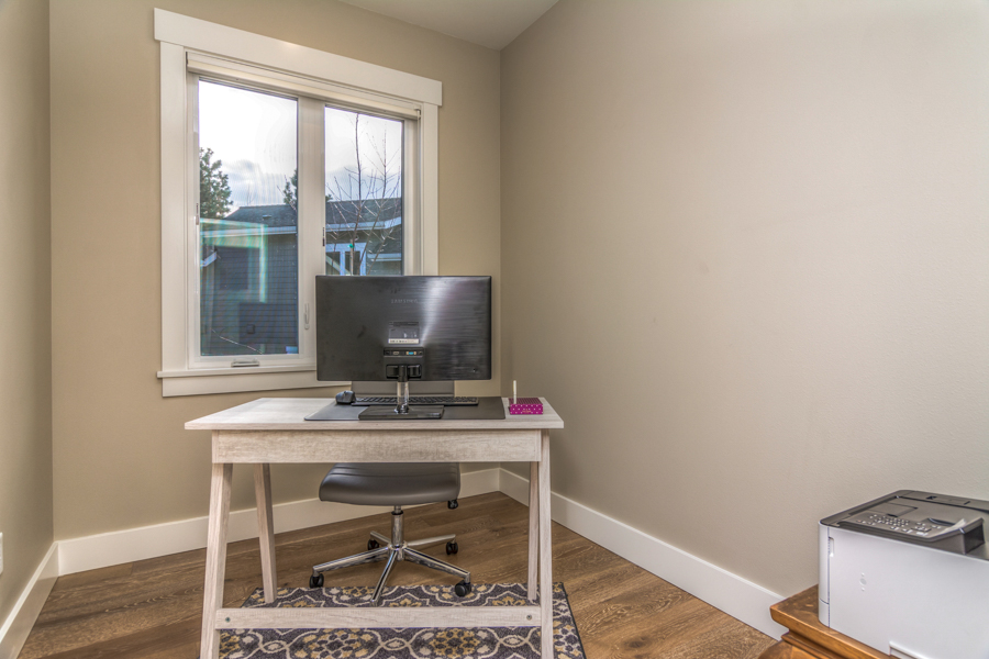 If you work from home then this office nook is just what you need. It is just down the hall from the living space of this west side executive condo